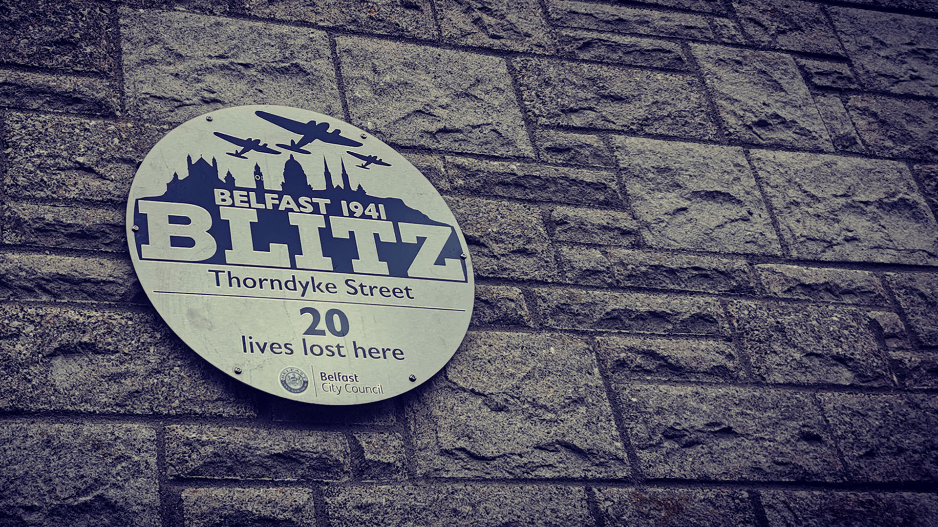 Belfast Blitz Memorial at Thorndyke Street, Belfast